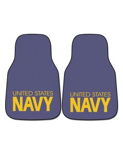 Fanmats ® - Pair of US Navy Universal Carpet Front Floor Mats (6552)