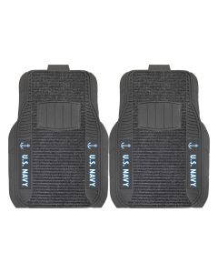 Fanmats ® - Pair of US Navy Universal Deluxe Front Floor Mats (15702)