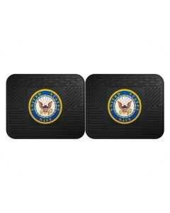 Fanmats ® - Pair of US Navy Universal Vinyl Utility Rear Floor Mats (16949)