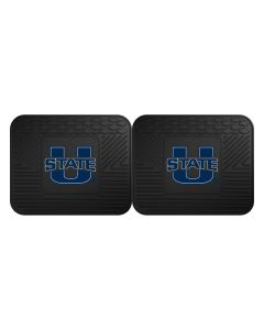 Fanmats ® - Pair of Utah State University Universal Vinyl Utility Rear Floor Mats (12427)
