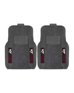 Fanmats ® - Pair of Virginia Tech Universal Deluxe Front Floor Mats (13827)