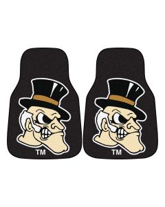 Fanmats ® - Pair of Wake Forest University Universal Carpet Front Floor Mats (14128)