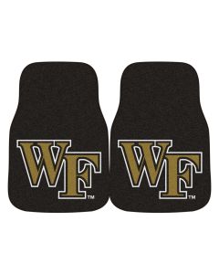 Fanmats ® - Pair of Wake Forest University Universal Carpet Front Floor Mats (5508)