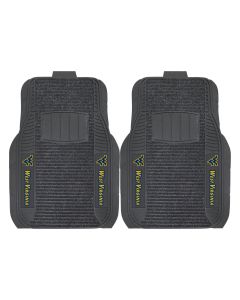 Fanmats ® - Pair of West Virginia University Universal Deluxe Front Floor Mats (13807)
