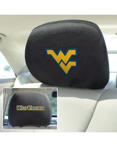 Fanmats ® - Pair of West Virginia University Universal Headrest Covers (12603)