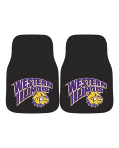 Fanmats ® - Pair of Western Illinois University Universal Carpet Front Floor Mats (5513)