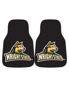 Fanmats ® - Pair of Wright State University Universal Carpet Front Floor Mats (5519)