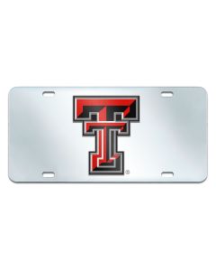 Fanmats ® - Texas Tech University Mirrored Inlaid Acrylic License Plate (15099)