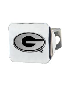 Fanmats ® - University of Georgia Chromed Metal Hitch Cover (14987)