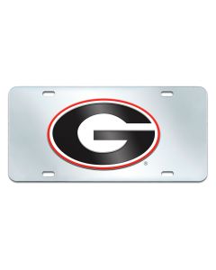 Fanmats ® - University of Georgia Mirrored Inlaid Acrylic License Plate (14986)