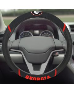Fanmats University of Georgia universal steering wheel cover, In-Situation