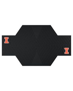 Fanmats ® - University of Illinois Heavy Duty Rubber Motorcycle Mat (15245)