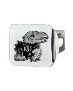 Fanmats ® - University of Kansas Chromed Metal Hitch Cover (15094)