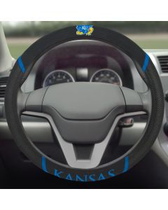 Fanmats ® - University of Kansas Universal Steering Wheel Cover (14906)
