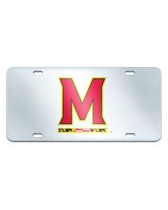 Fanmats ® - University of Maryland Mirrored Inlaid Acrylic License Plate (15111)