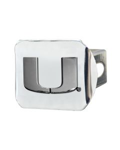 Fanmats ® - University of Miami Chromed Metal Hitch Cover (15082)