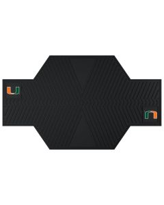 Fanmats ® - University of Miami Heavy Duty Rubber Motorcycle Mat (15238)