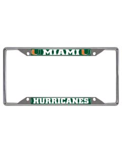 Fanmats ® - University of Miami License Plate Frame (14913)