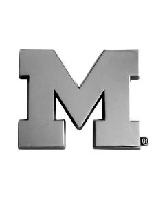 Fanmats ® - University of Michigan 3D Chrome Emblem (14824)