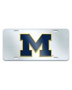 Fanmats University of Michigan Mirrored Inlaid Acrylic License Plate, The Frame