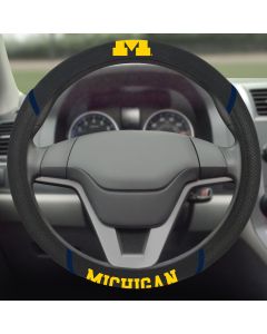 Fanmats ® - University of Michigan Universal Steering Wheel Cover (14822)