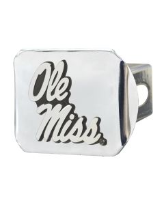 Fanmats ® - University of Mississippi Ole Miss Chromed Metal Hitch Cover (19243)