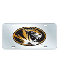 Fanmats ® - University of Missouri Mirrored Inlaid Acrylic License Plate (15096)