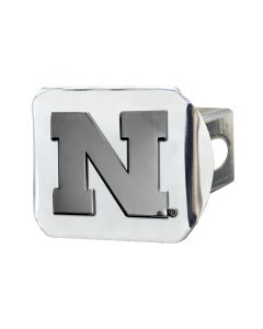 Fanmats ® - University of Nebraska Chromed Metal Hitch Cover (15058)
