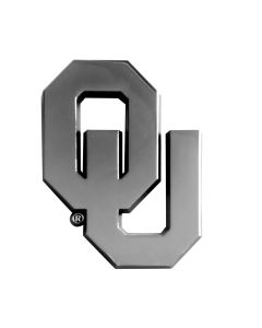 Fanmats ® - University of Oklahoma 3D Chrome Emblem (14923)