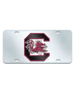 Fanmats University of South Carolina Mirrored Inlaid Acrylic License Plate, The Frame