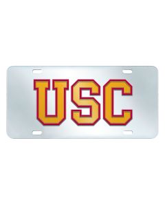 Fanmats University of Southern California Mirrored Inlaid Acrylic License Plate, The Frame