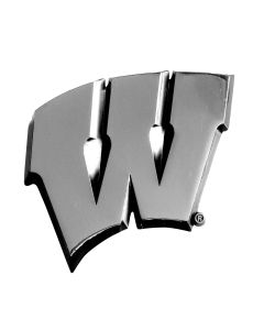 Fanmats ® - University of Wisconsin 3D Chrome Emblem (14935)