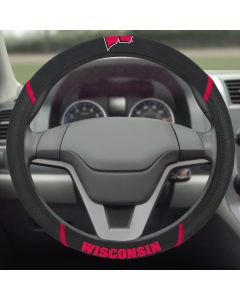 Fanmats ® - University of Wisconsin Universal Steering Wheel Cover (14933)