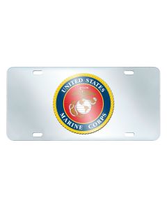 Fanmats ® - US Marines Mirrored Inlaid Acrylic License Plate (15718)