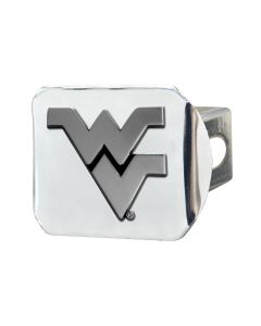 Fanmats West Virginia University Chromed Metal Hitch Cover, The Cover