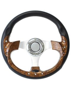 Forever Sharp 12.5 Inch Burlwood Steering Wheel F819, Main Image