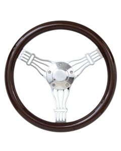 Forever Sharp ® - 14 Inch Dark Wood Discord Banjo Steering Wheel (2006)