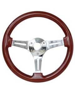 Forever Sharp 14 Inch Wood Six Bolts Classic Steering Wheel 3004, Main Image