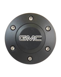Forever Sharp Black 6 Hole Horn Button with Modern GMC Engraving (HB6-GMCM), Main Image