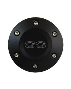Forever Sharp Black 6 Hole Horn Button with SS Engraving (HB6-SS), Main Image