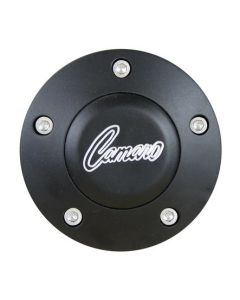 Forever Sharp ® - Black Powder Coated Horn With Camaro Engraving For 5 Hole Wheels (HB5-CAMARO)