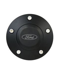 Forever Sharp ® - Black Powder Coated Horn With Ford Engraving For 5 Hole Wheels (HB5-FORD)
