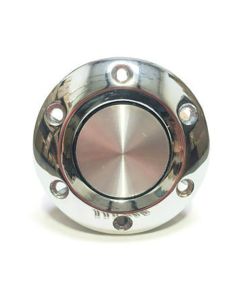 Forever Sharp Chrome 6 Hole Plastic Horn Button HC6, Main Image