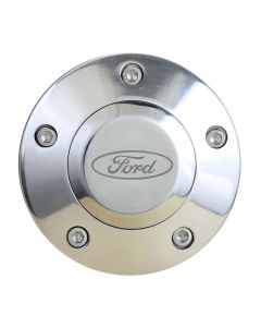 Forever Sharp ® - Polished Horn With Ford Engraving For 5 Hole Wheels (HP5-FORD)