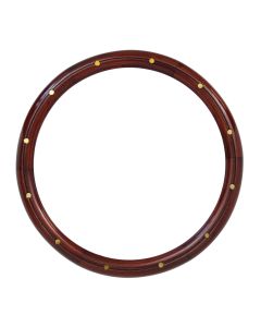Forever Sharp Real Mahogany With Brass Rivets Half Wrap Steering Wheel Grip HW14SMRB, Main Image