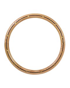 Forever Sharp Real Oak With Rivets and Center Burn Half Wrap Steering Wheel Grip HW14UORB, Main Image