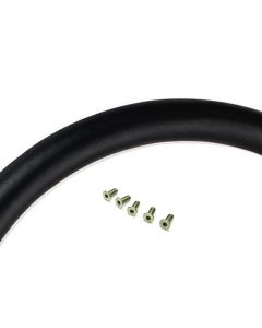 Forever Sharp ® - Smooth Black Vinyl Half Wrap Steering Wheel Grip (HW14SBLK)