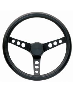 Grant ® - 11.5 Inch Black Cushion Classic Series Steering Wheel with Black Steel 3-Spoke Design (334)