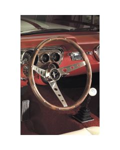 Grant ® - 13.5 Inch Genuine Hardwood Walnut Classic Series Nostalgia Steering Wheel with Brushed Stainless Steel 3-Spoke Design (963)