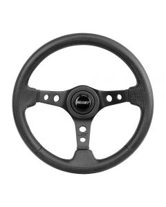 Grant ® - 13.75 Inch Black Carbon Fiber Performance/Race Series Aluminum Steering Wheel with Aluminum 3-Spoke Design (691)